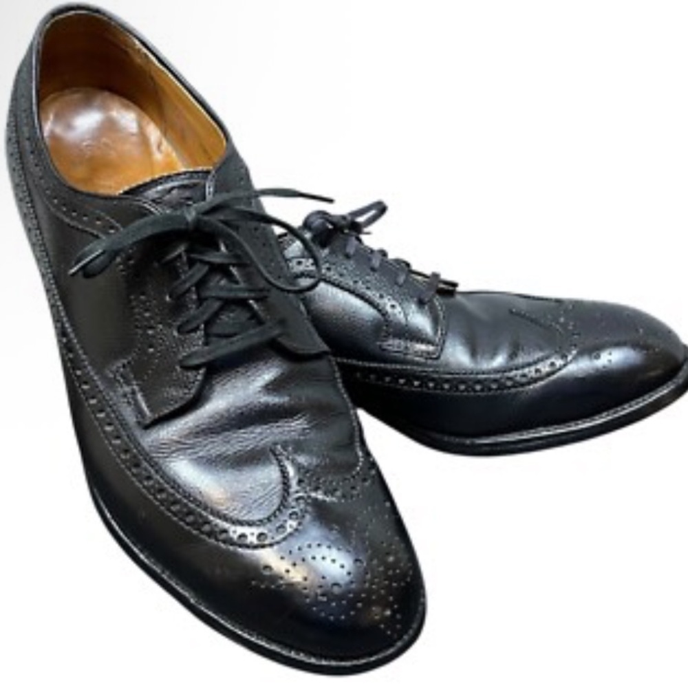 Nunn Bush Black Leather Brogue Oxfords